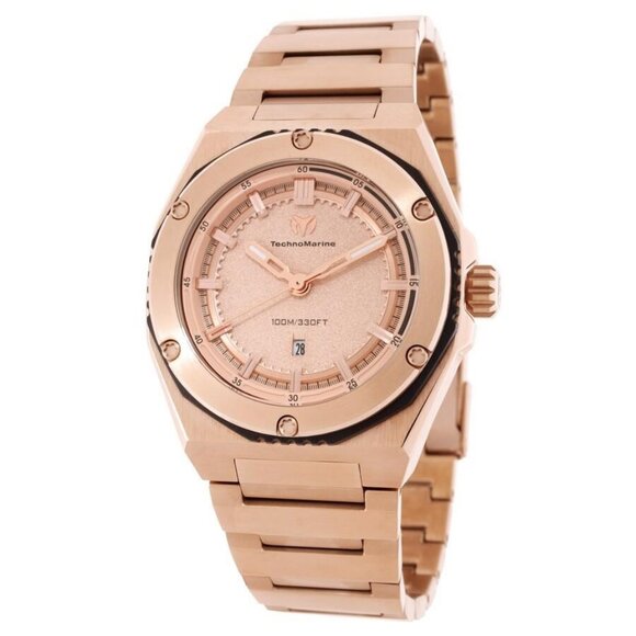 FX04324B NWT Technomarine Fashion Ladies Quartz Plastic and Stainless Steel Auth - Picture 1 of 3